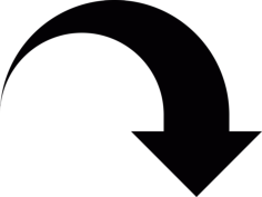 Downward Arrow Curve Outline Icon Svg Set, Free Vectors File